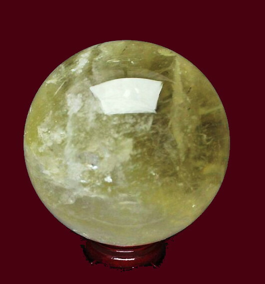 楽天市場】1点物 丸玉 シトリン 黄色水晶 155mm/ 5kg : LUZ-光