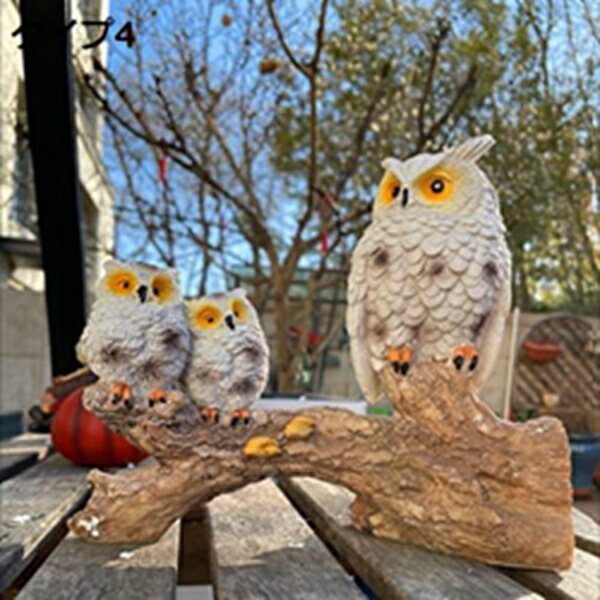 楽天市場】フクロウ 置物 オブジェ 北欧 F ふくろう 梟 リアル