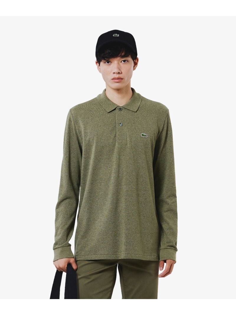 楽天市場】長袖 リブ メランジカラ-ポロシャツ L1313 (杢・長袖