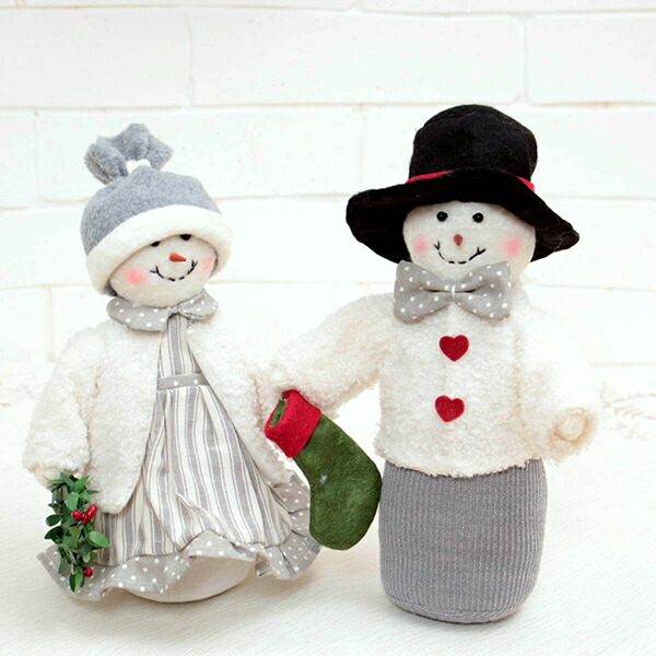 楽天市場】Xmas ドール スノーマンM 女の子 男の子 高さ約25cm