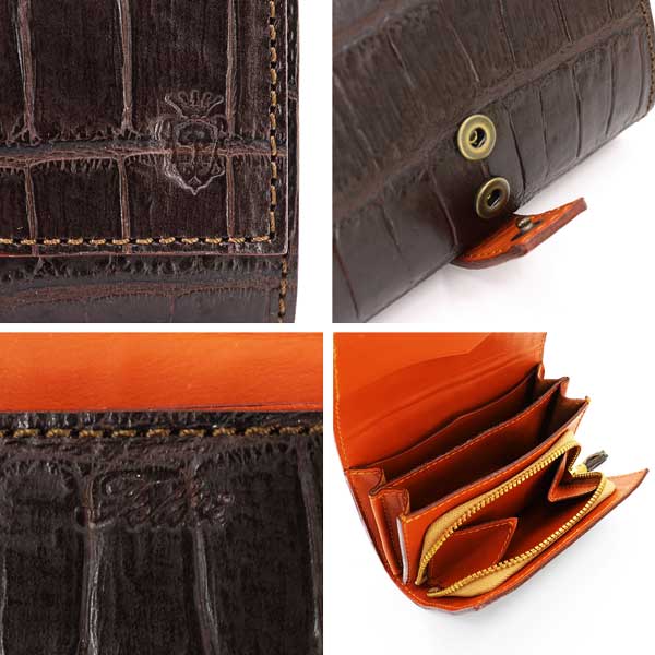 楽天市場】【セール】フェリージ 財布 クロコダイル型押し エンボス