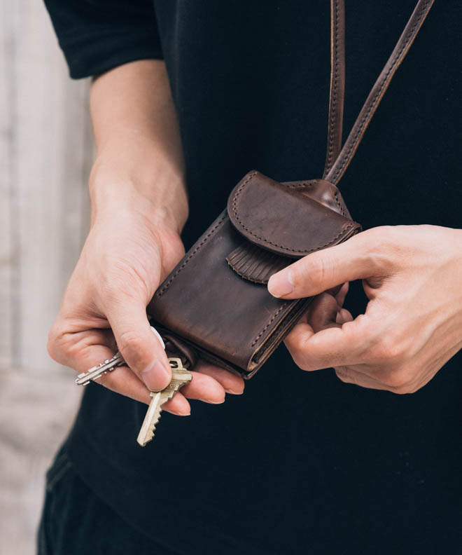 楽天市場】Re-ACT リアクト Chromexcel Leather Fringe Neck Key Case
