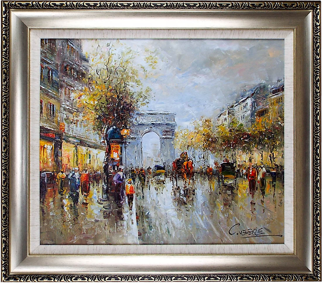 楽天市場】パリの絵 絵画 油絵 アートパネル開業祝い 開院祝い「パリの