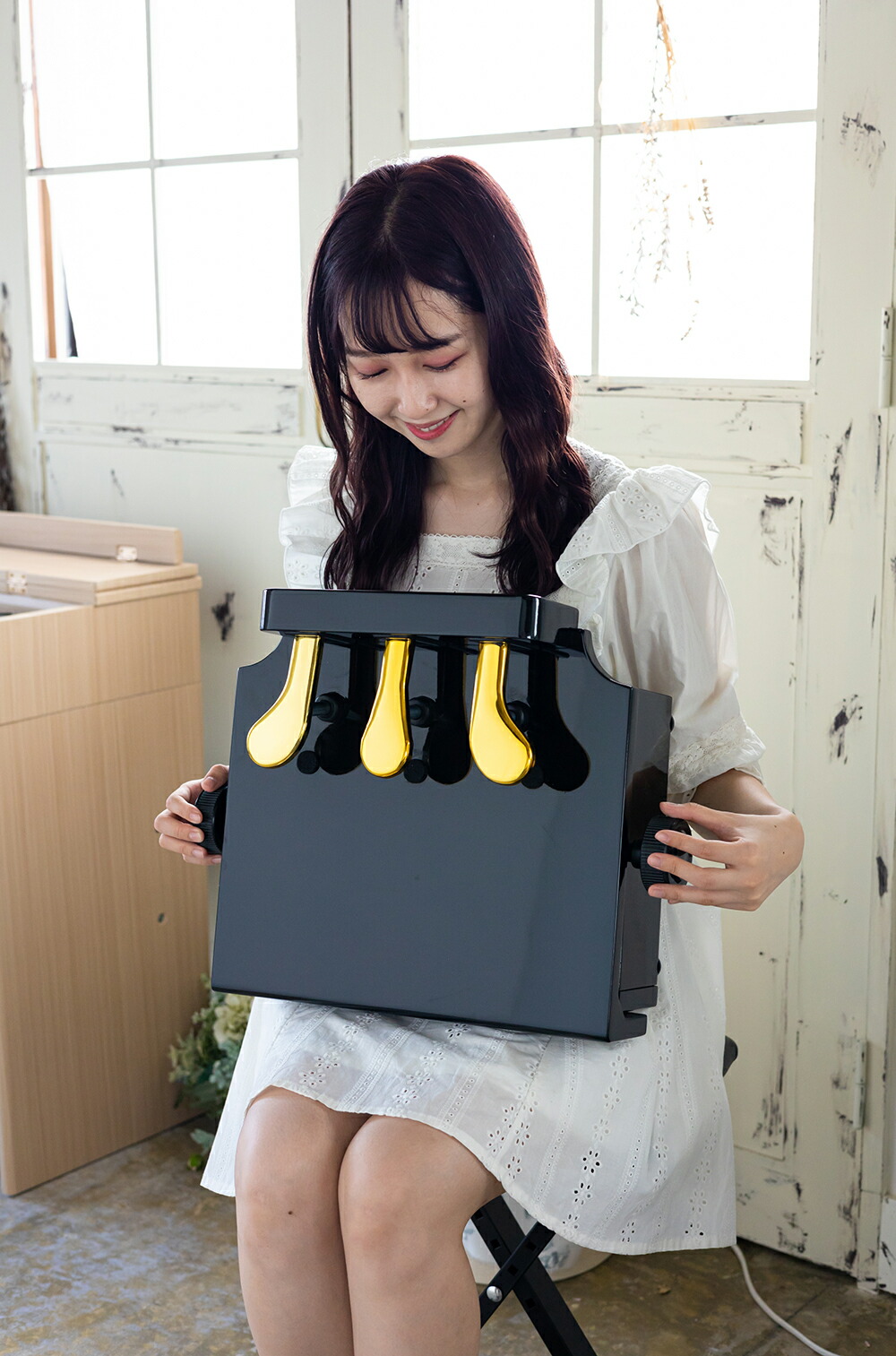 楽天市場】補助ペダル 木製 ピアノペダル ペダル3本 電子キーボード