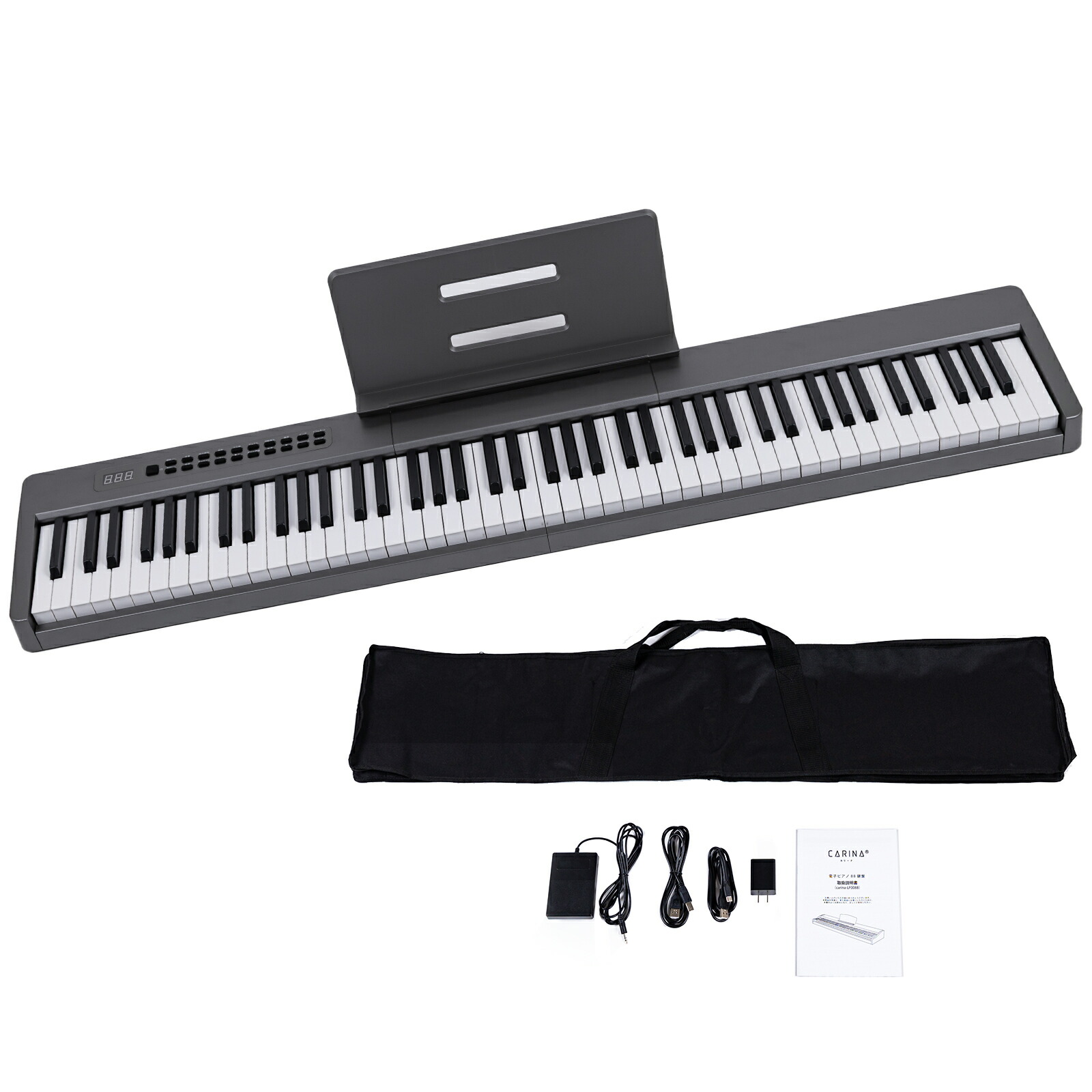 楽天市場】【5カラー】電子ピアノ 88鍵盤 充電タイプ dream音源 日本語