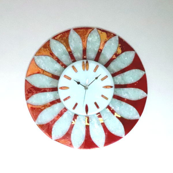 ベネチアングラス　掛け時計 ベネチアングラス 掛け時計 ベネチアンガラス イタリア製 pelt711-t