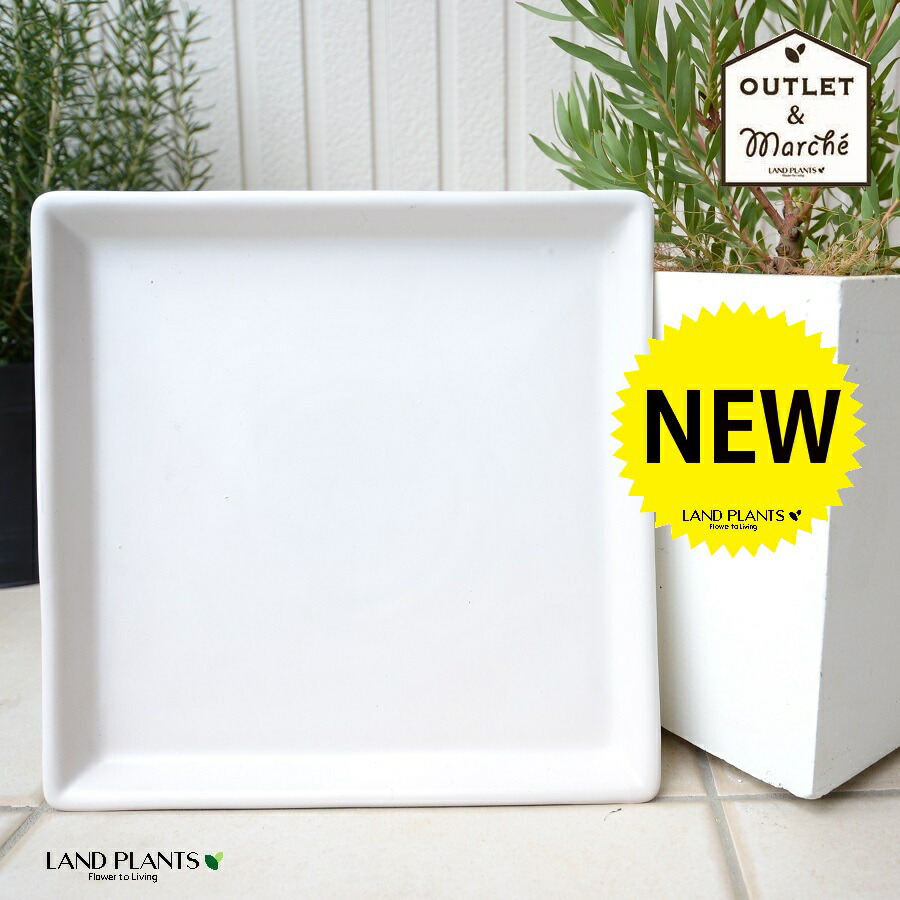 楽天市場】【受け皿】 白色 正方形 陶器製 受皿 （一辺：27.5cm）7号 8