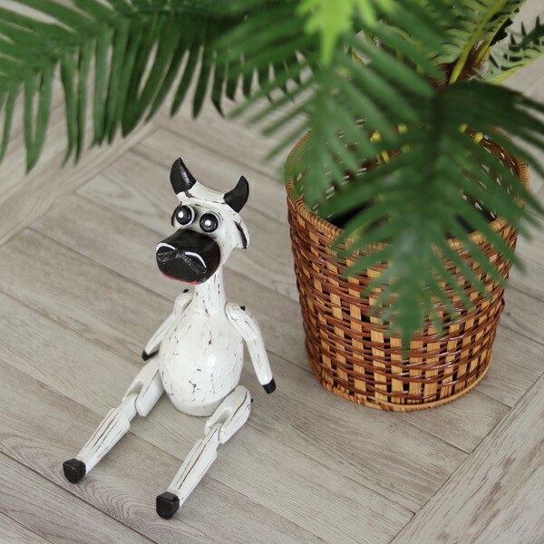 楽天市場】アジアン雑貨 小物 Mサイズ 置き物 ウシの置物 人形 バリの