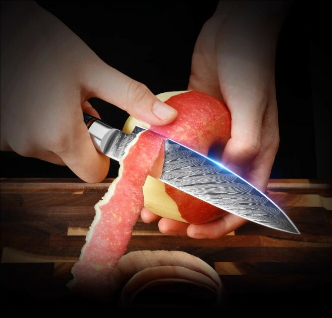 楽天市場】♪♪特典あり♪♪ダマスカス鋼 牛刀包丁 67層 VG10 205mm