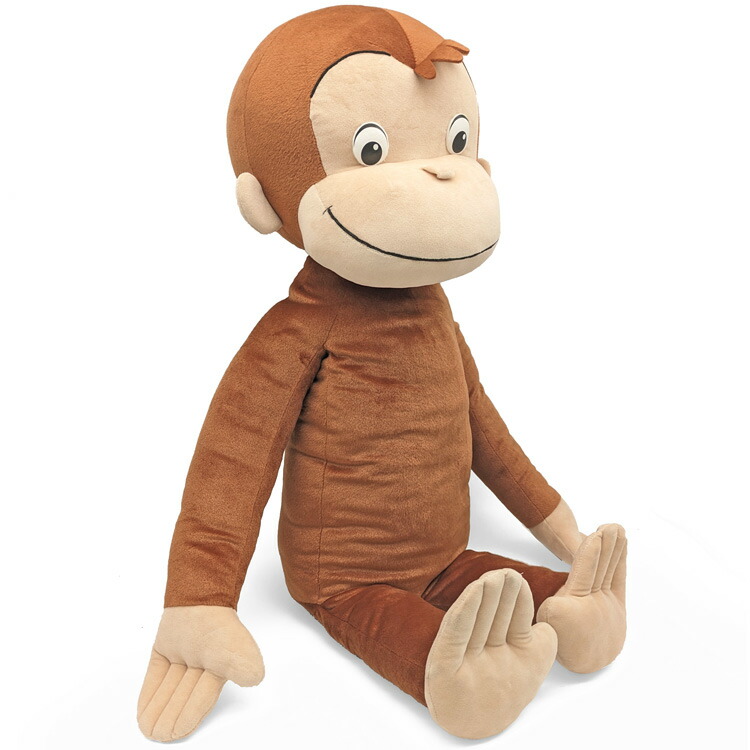 楽天市場】送料無料 おさるのジョージ ぬいぐるみ LL 730334