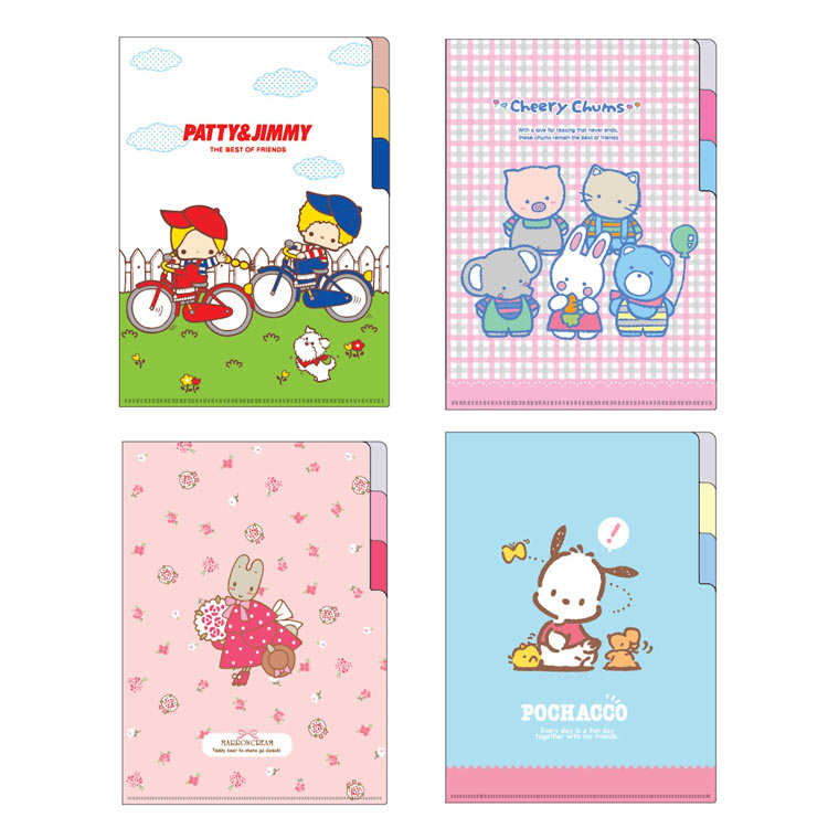 楽天市場】サンリオ クリアファイル A5 3P レトロ 書類整理 収納