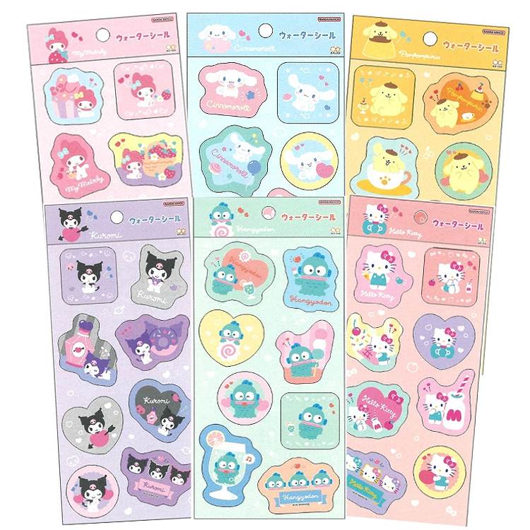楽天市場】サンリオ ウォーターインシール 6点セット ラッピング不可