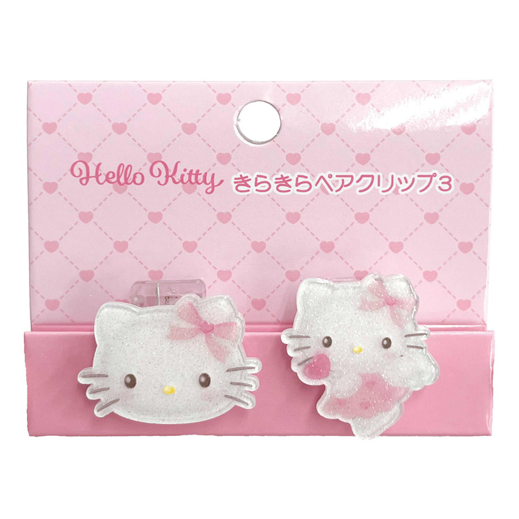 楽天市場】ハローキティ きらきらペアクリップ3 052784 サンリオ Hello