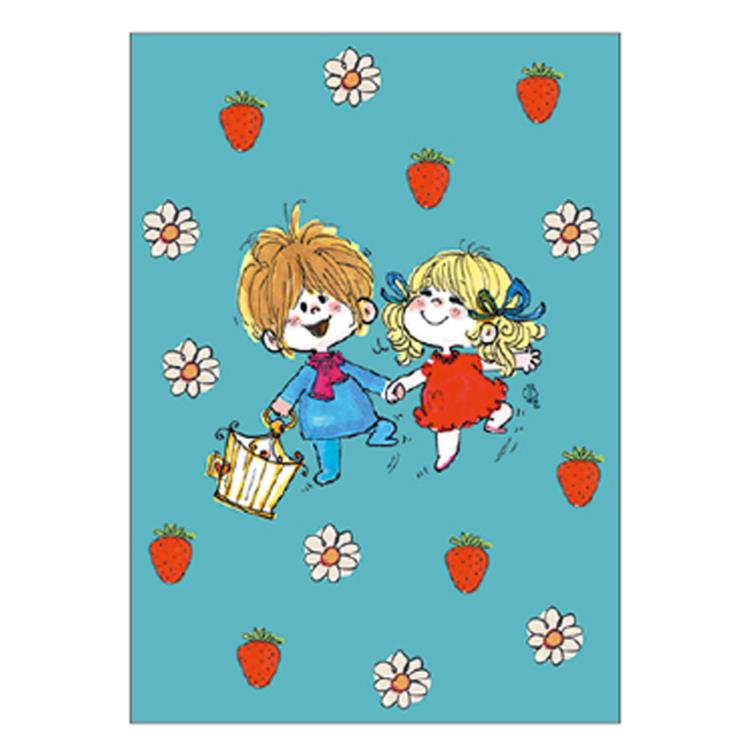 楽天市場】水森亜土 ポストカード 青緑 405429 Ado Mizumori 亜土