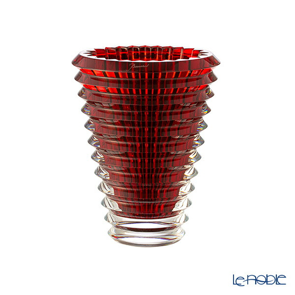 楽天市場】バカラ ベース 花瓶 アイ スクエア レッドの通販