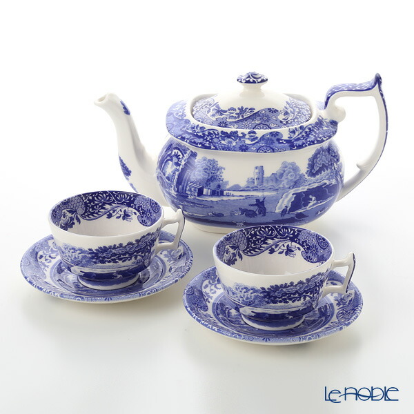 楽天市場】スポード ブルーイタリアン ティーセット SPODE イギリス