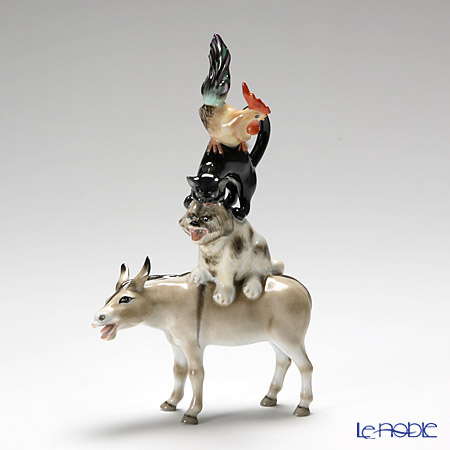 楽天市場】ヘレンド (HEREND)人形 15443-0-00 CD ブレーメンの音楽隊