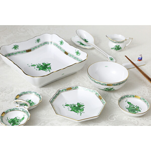 楽天市場】ヘレンド (HEREND) アポニーグリーン 04307-1-00 小皿