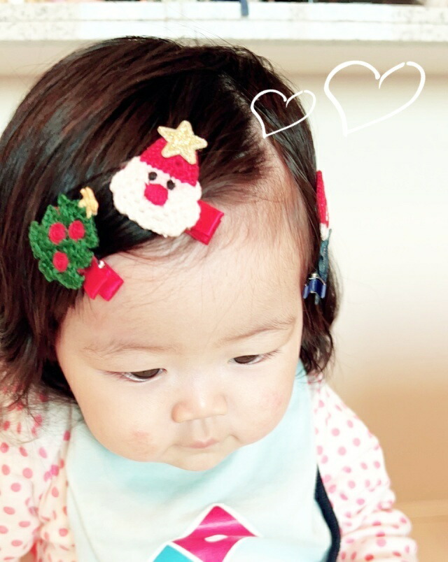 楽天市場】【即納】クリスマスヘアピン 子供ヘアクリップ ベビー