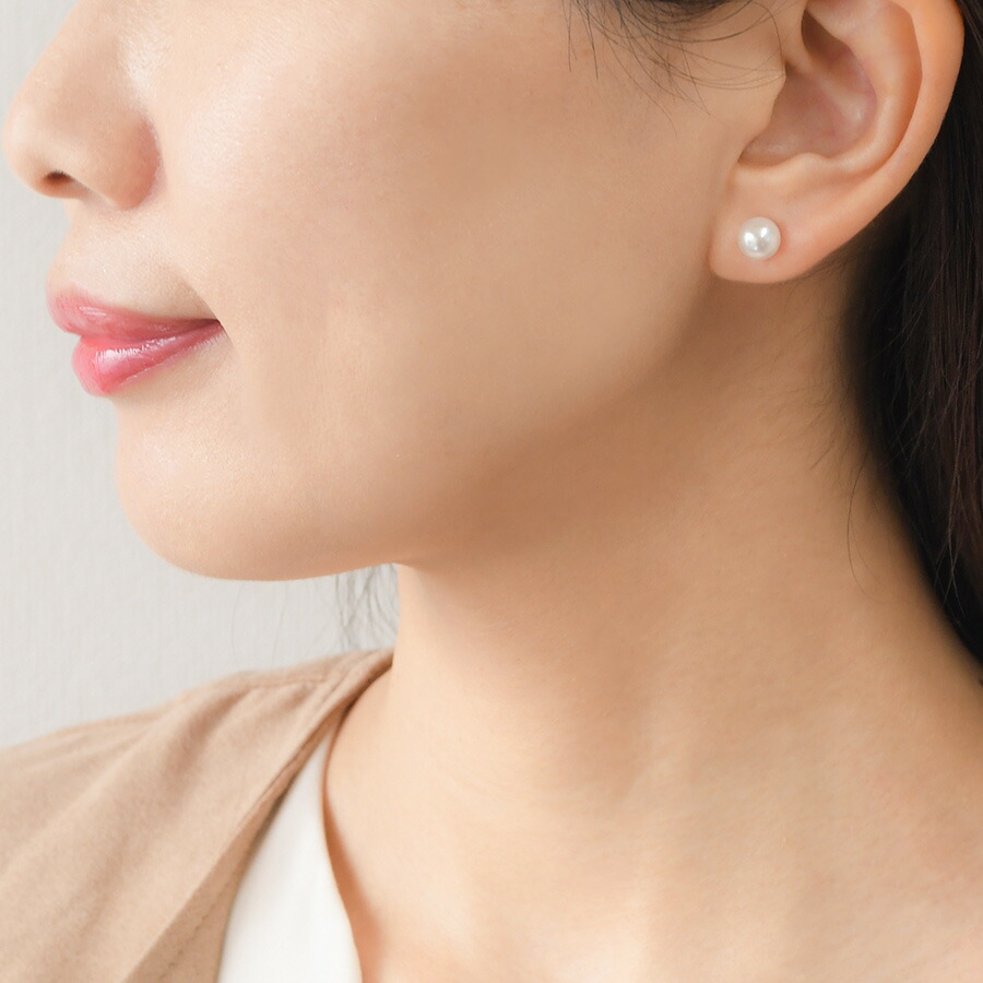 楽天市場】7-7.5mm アコヤ真珠 K14WG K18YG ピアス ワンランク上の輝き