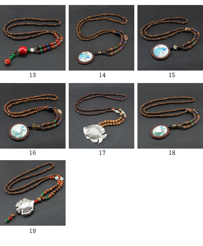 楽天市場】【送料無料】ネックレス メンズ レディース 木製 ビーズ