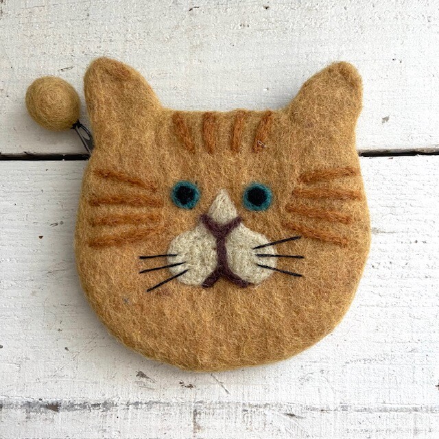 楽天市場】羊毛 フェルト トラネコポーチ ハンドメイド・フェア