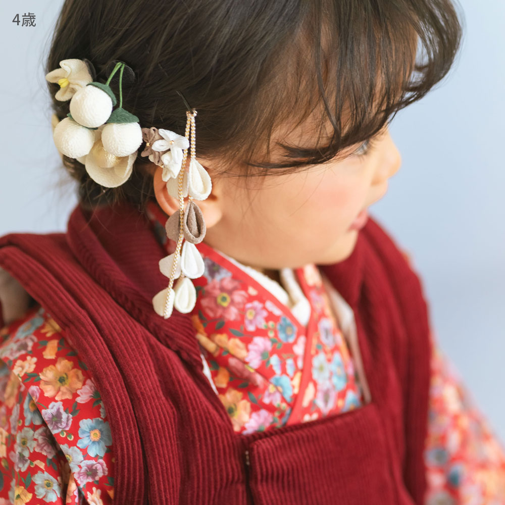 楽天市場】七五三 髪飾り つまみ 細工 髪 飾り 日本髪 髪 和装ちらし