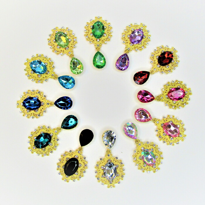 楽天市場】揺れる 雫 センターパーツ ゴールド ビジュー 貼り付け デコ