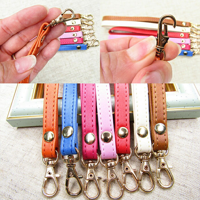 楽天市場】【訳あり】 レザーストラップ バックチャーム ハンドメイド