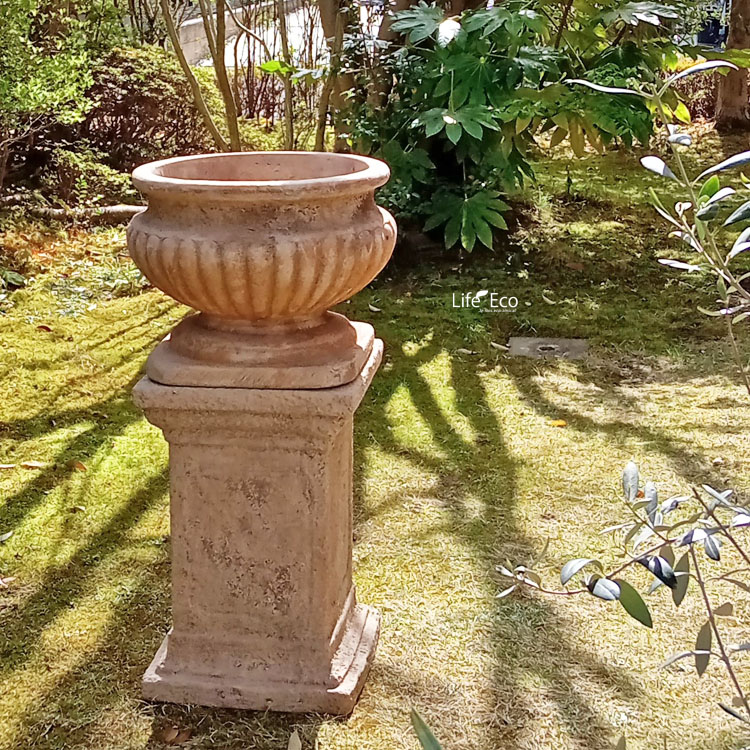 楽天市場】ガーデンスタンド（鉢置き台、花台）オーナメント 素焼き