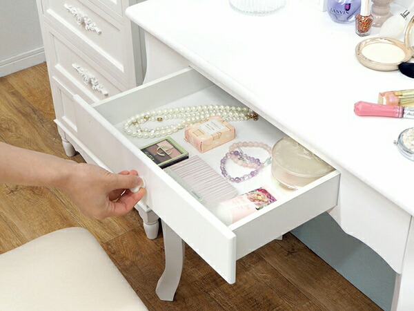 楽天市場】ドレッサー（ホワイト） MD-6567WHロマンティックな脚と