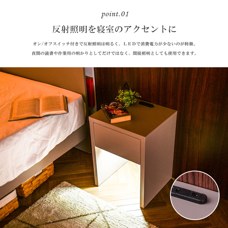 楽天市場】【大好評！】ナイトテーブル サイドテーブル 幅35cm 角型