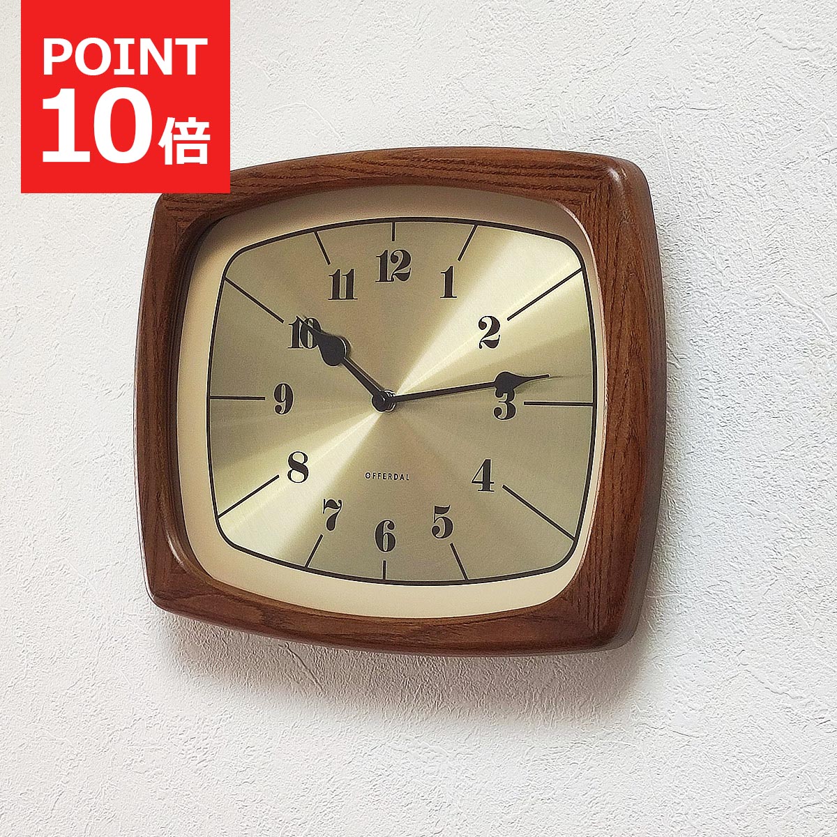 楽天市場】壁掛け時計 おしゃれ 時計 壁掛け 北欧 掛け時計 イーノク