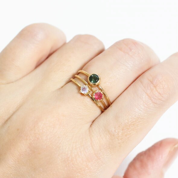 楽天市場】レッドベリル K18 リング（レッドエメラルド S）指輪 10号