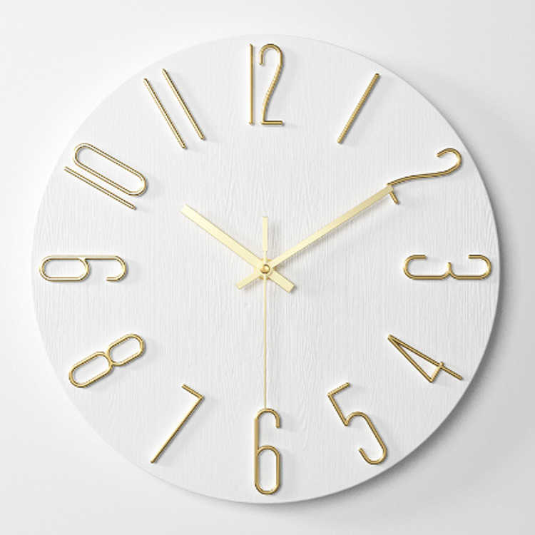 楽天市場】連続秒針 掛け時計 連続秒針 3D立体数字 掛け時計 壁掛け