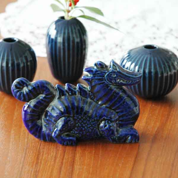 楽天市場】Lisa Larson リサラーソン Dragon（ドラゴン）ブルー