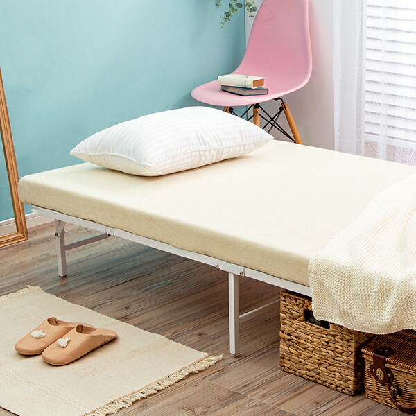 楽天市場】ベッド ベッドフレーム 折りたたみベッド シングル パイプ