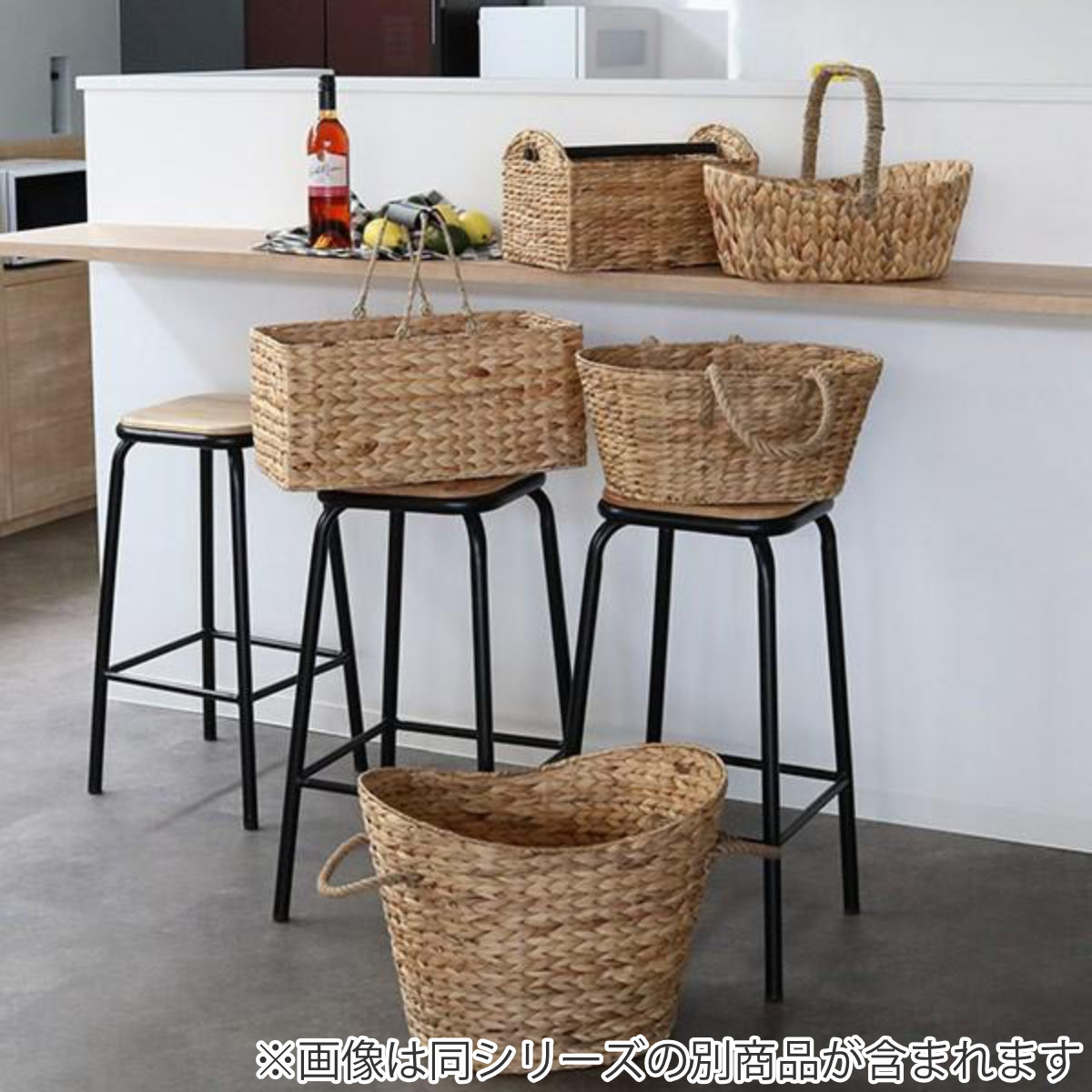 楽天市場】収納 バスケット ウォーターヒヤシンス 楕円形 大 持ち