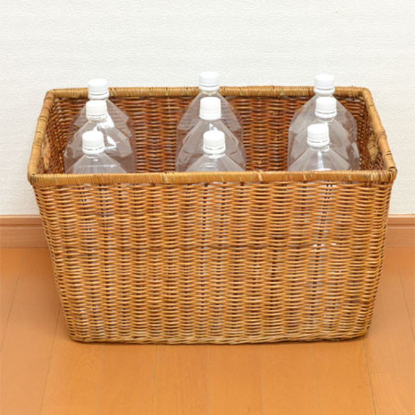 楽天市場】収納バスケット 天然素材 Lサイズ 3個セット （ アジアン