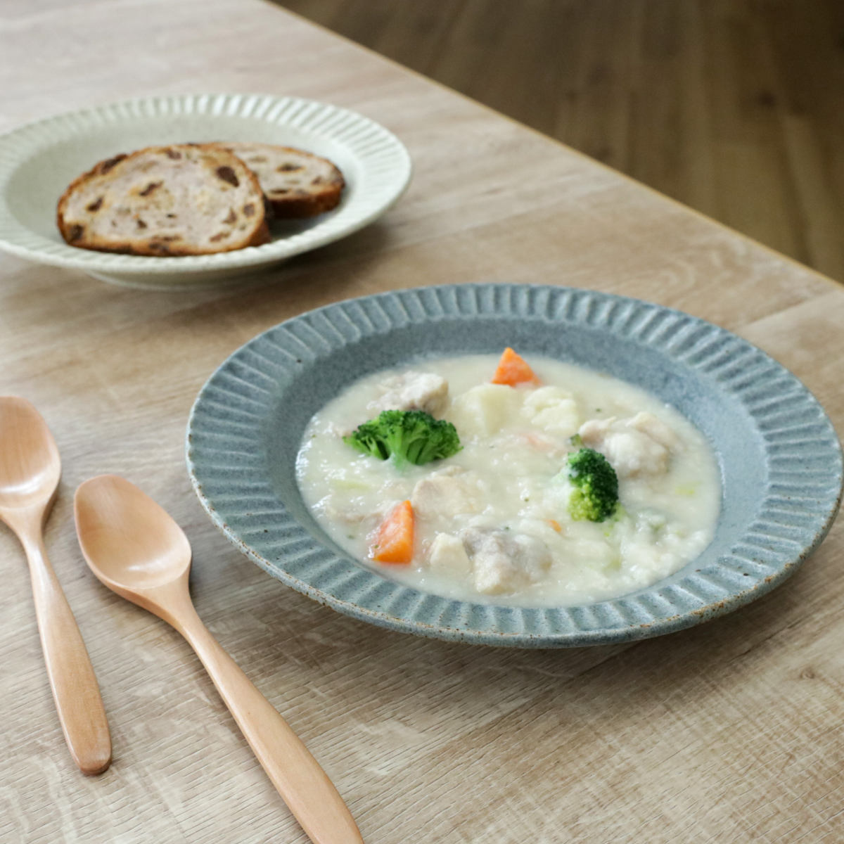 楽天市場】プレート スプーン ペアセット グラッテ 磁器 木製 （ 食洗