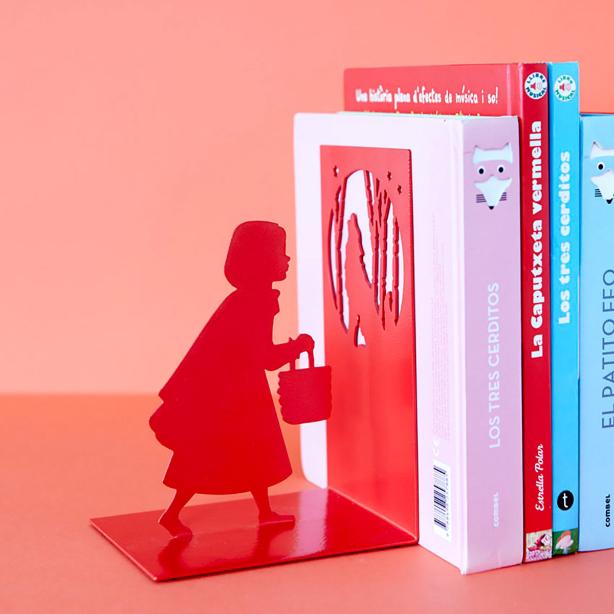 楽天市場】ブックエンド balvi リトルレッド 赤ずきん 倒れない