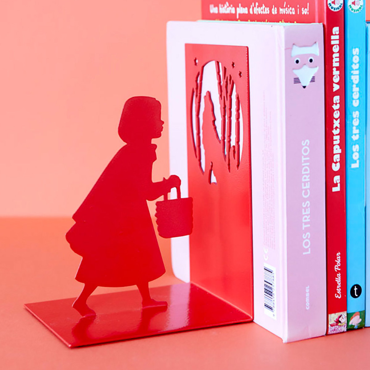 楽天市場】ブックエンド balvi リトルレッド 赤ずきん 倒れない