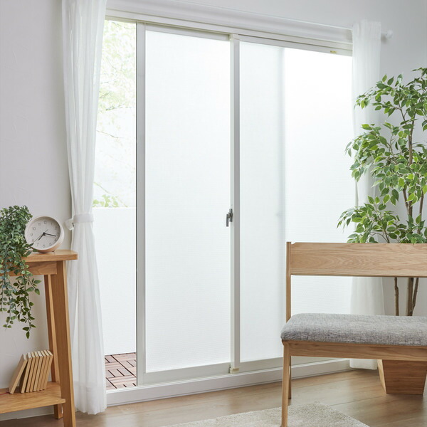 楽天市場】断熱シート すりガラス対応 格子柄 90×180cm バイオマド