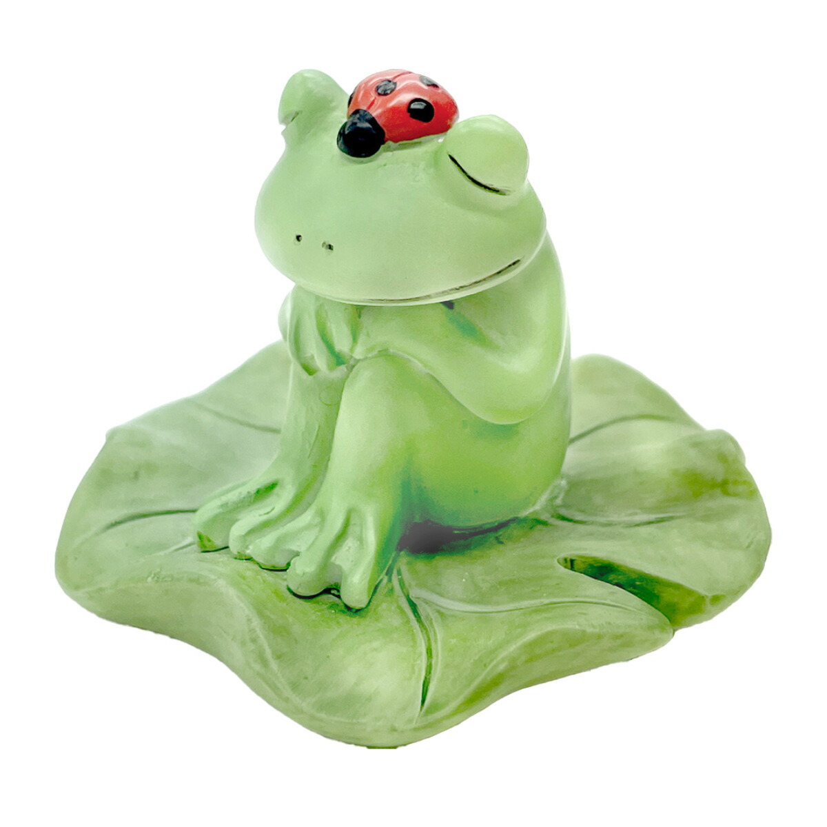 楽天市場】コポー 蓮の葉にちょこん カエル 置物 （ Copeau 置き物