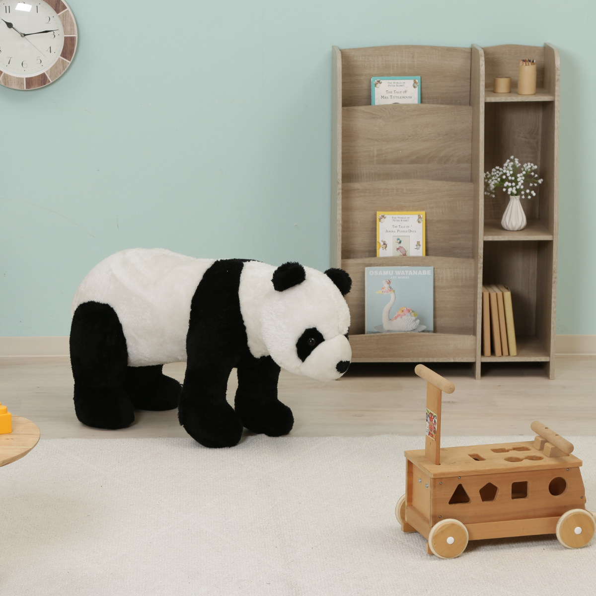 楽天市場】アニマルスツール パンダ 幅35×奥行90×高さ53cm （ スツール