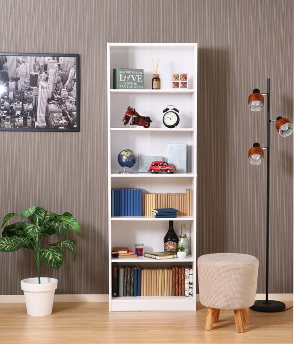 楽天市場】書棚 幅60cm 6段 大容量 可動棚4枚 多目的ラック （ 本棚