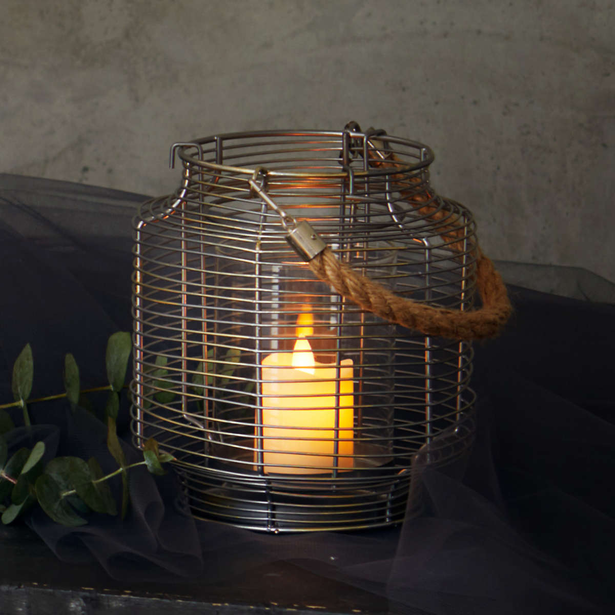 楽天市場】ランタン シルバーワイヤーランタン 吊り下げ （ 卓上 置き