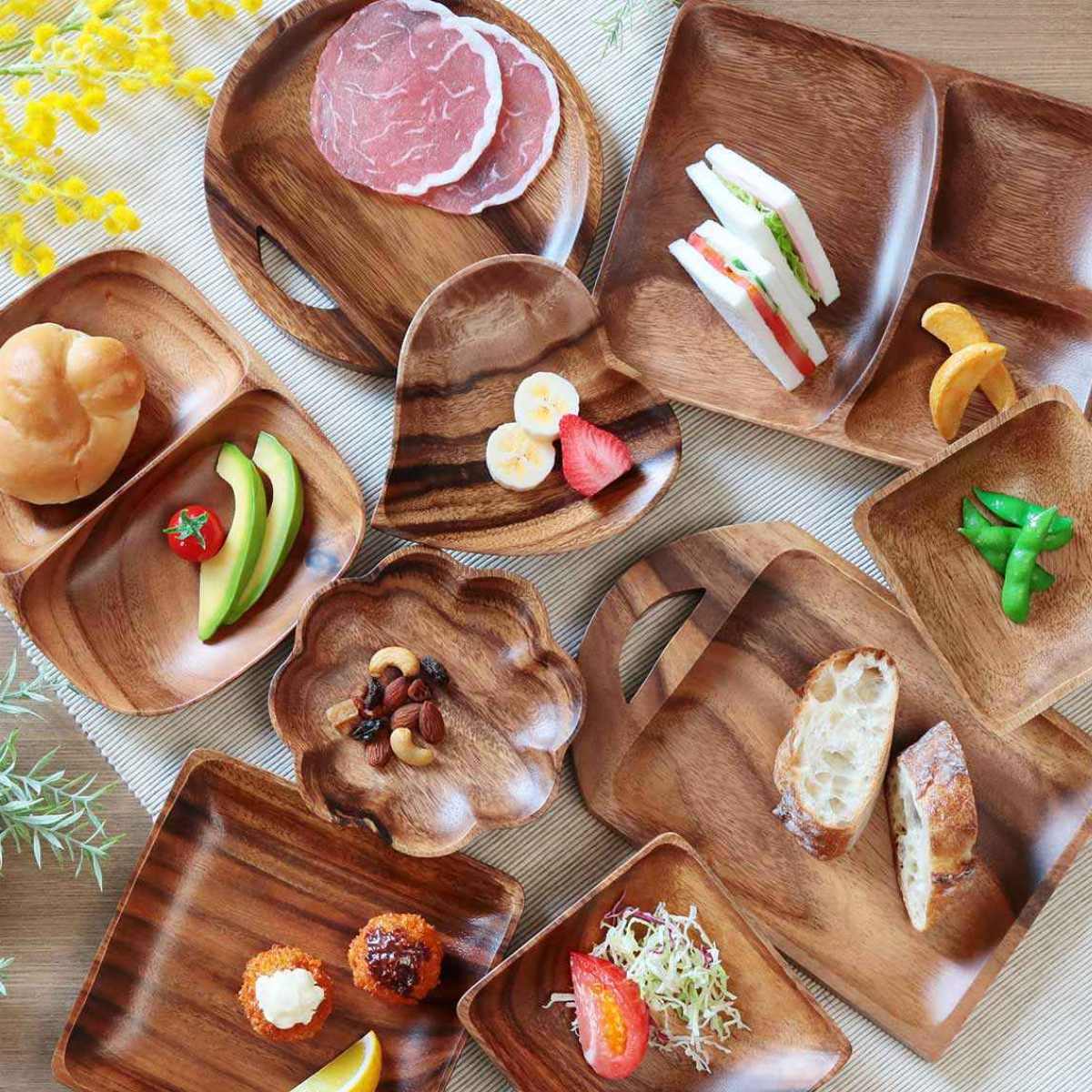 楽天市場】プレート 30cm ラウンド アカシア 食洗機対応 （ 木製