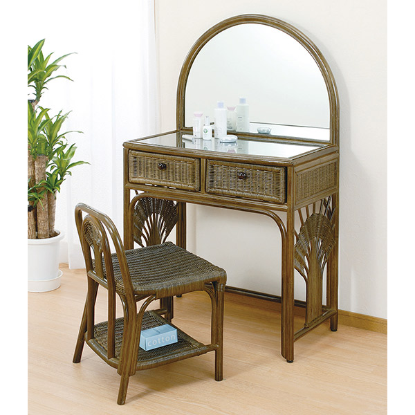 楽天市場】□在庫限り・入荷なし□籐（ラタン） ドレッサー＆スツール