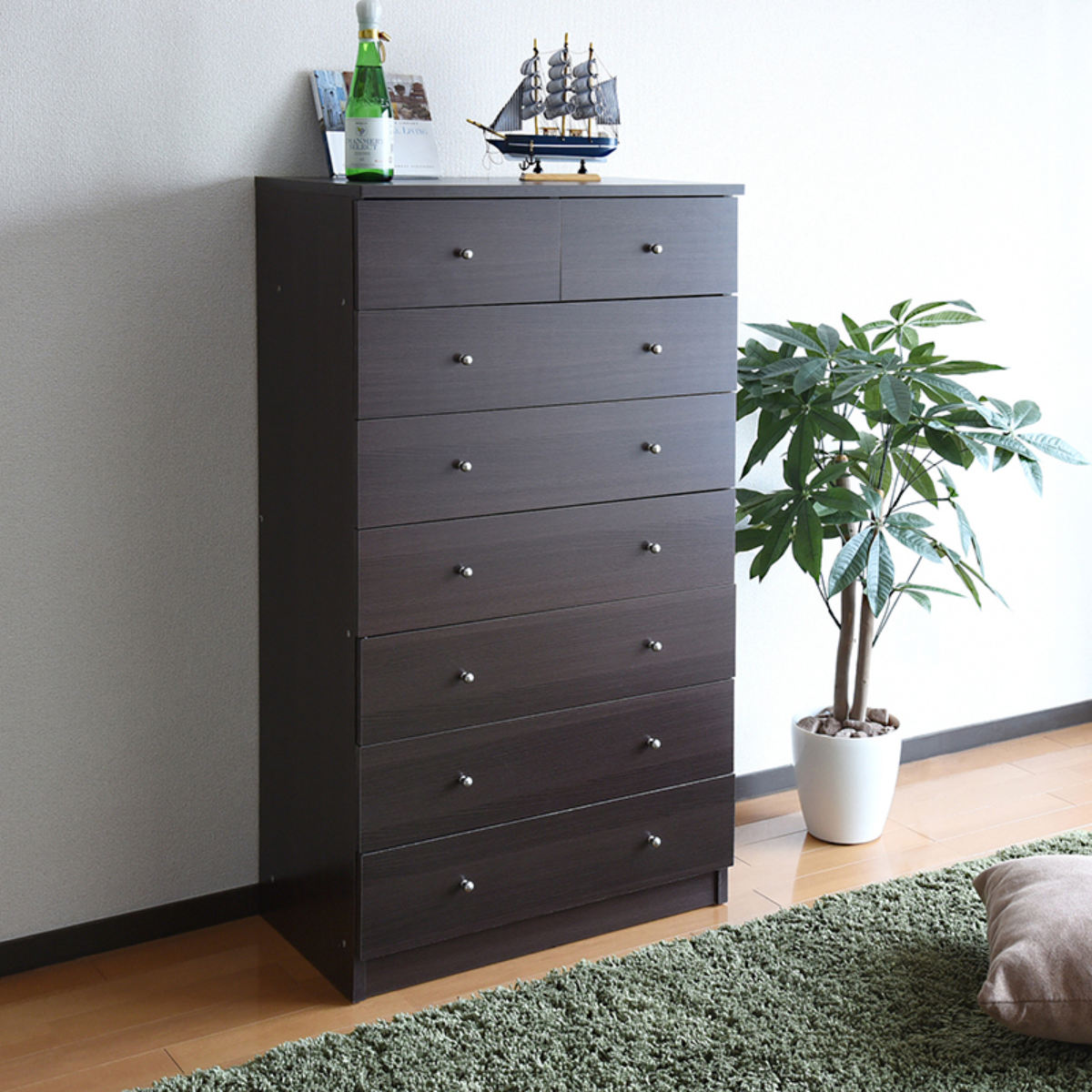 楽天市場】チェスト 幅60cm 7段 カラフル シック （ タンス 収納 棚